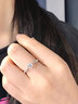 我愛(ài)鉆石網(wǎng)鉆戒18K金鉆石戒指女結(jié)婚求婚六爪皇冠GIA裸鉆定制女友情人節(jié)禮物 【GIA雙證】共50分D色SI1/3EX 曬單實(shí)拍圖