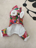 嬉皮狗（hipidog）秋冬季狗狗衣服東北大花加厚牽引四腳棉衣博美比熊小型犬寵物衣服 德羅紅 M 5-8斤 曬單實(shí)拍圖