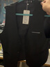 左斯客臺球職業(yè)馬甲春夏商務(wù)西裝馬甲男士工作服休閑職業(yè)裝正裝馬甲 黑色 2XL 曬單實拍圖