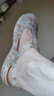 維布倫【升級防滑】維布倫洞洞鞋女款夏季孕婦外穿拖鞋防滑護士沙灘涼鞋 8115櫻花金 37 正碼正拍 曬單實(shí)拍圖