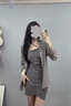雪妃藍琪吊帶連衣裙新款2025夏季女裝氣質(zhì)高級感甜辣風(fēng)遮肉顯瘦小個子裙子 灰色開衫+灰色裙子 M 【80-100斤】 曬單實拍圖