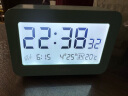 得力(deli)多功能电子闹钟 家用卧室温度计 时间管理器学生闹钟 绿色8839 实拍图