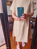 衣典零一（LEDIALYI）2024夏季女裝新款高檔氣質(zhì)休閑顯瘦棉麻連衣裙小個子亞麻裙子夏天 淺咖色 XL（建議125-135斤） 曬單實(shí)拍圖