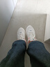 安踏女鞋運動(dòng)鞋春夏新款網(wǎng)面鞋輕質(zhì)透氣跑步鞋輕便防滑休閑鞋媽媽鞋子 【熱銷(xiāo)皮面防潑水】白/蟹殼青/粉-1 38.5 曬單實(shí)拍圖