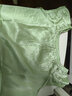 杭城印象高檔100%真絲睡衣女士夏季桑蠶絲睡裙女春秋短袖杭州絲綢家居服 淺綠色（85-130斤） 均碼 曬單實(shí)拍圖