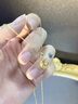 中國(guó)黃金（CHINA GOLD）星月之戀黃金項(xiàng)鏈女足金星星吊墜七夕情人節(jié)禮物送女友老婆生日 足金星月之戀吊墜+18K金鏈 曬單實(shí)拍圖