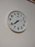 康巴丝（Compas）挂钟客厅 简约钟表客厅石英钟表挂墙时钟 C2866 白色 30cm直径 实拍图
