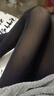 翡遇加絨肉色打底褲女秋冬加絨大碼棉褲光腿神器仿錦綸一體保暖 連襪黑色 50 曬單實(shí)拍圖
