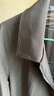勁霸男裝夾克外套男純色商務(wù)翻領(lǐng)春秋中長款茄克男|BKZE3264 黑色 M 曬單實(shí)拍圖