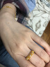 潮宏基 臻金十二顏珍珠花絲黃金戒指女士5G金足金戒圈手飾生日禮物TK J 4.6g 活圈口 曬單實(shí)拍圖