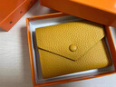 絲芙倫新年小錢(qián)包女2026新款超薄折疊卡包軟牛皮小巧簡(jiǎn)約拉鏈零錢(qián)包 富貴黃 曬單實(shí)拍圖