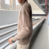 花花公子（PLAYBOY）毛衣男春秋2025新款時尚寬松百搭休閑針織衫男士簡約圓領(lǐng)毛線衣男 黑色 XL 曬單實拍圖