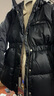朗姿歐洲EiLEEN ELITEE白鵝絨連帽高級感羽絨服冬季修身顯瘦外套 黑色2 M 曬單實(shí)拍圖