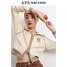太平鳥【商場(chǎng)同款】女裝秋季新款插肩袖線開衫A1EDD3403 米白 S 曬單實(shí)拍圖