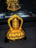 雪域印象德田汽車(chē)擺件太陽(yáng)能自動(dòng)旋轉車(chē)載車(chē)內車(chē)用中控臺儀表臺裝飾用品 金間金 曬單實(shí)拍圖
