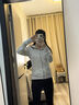 瑜尚臻品連帽衛(wèi)衣外套女春秋款修身休閑運動顯瘦開衫拉鏈小個子長袖上衣 【灰色】L（105-116斤） 曬單實拍圖