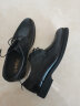 金利来（goldlion）男鞋正装商务休闲鞋舒适轻质透气时尚皮鞋58083057101A-黑-39-码 实拍图