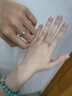 BOEAY海棠情侶戒指女款純銀對(duì)戒表白鐘久久求婚結(jié)婚戒指送女朋友送老婆 【七倉(cāng)發(fā)貨】海棠情侶對(duì)戒 曬單實(shí)拍圖