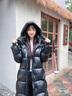 高梵黑金鵝絨服黑珍珠4.0大6格2024新款男女同款長(cháng)款羽絨服 高定巴黎黑【男女同款】 S 【165/鵝絨348克】 曬單實(shí)拍圖