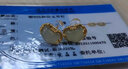 建祿平安鎖和田玉石銀耳釘女士氣質(zhì)高級(jí)感耳環(huán)飾生日母親節(jié)禮物送媽媽 如意鎖和田玉銀耳釘-青玉款+證書 曬單實(shí)拍圖