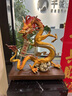 秦庭瀾境生肖銅龍擺件工藝品客廳酒柜前臺辦公室公司生意興隆招財開(kāi)業(yè)禮物 帝王黃35*15*34CM 曬單實(shí)拍圖