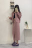 Olrain歐芮兒法式粉色牛仔外套女春裝新款復(fù)古甜美休閑外套 粉色 M 曬單實拍圖