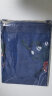 艾格城市中老年女装短袖上衣妈妈装休闲两件套宽松奶奶装棉麻套装 蓝色 XXL（95-110斤） 实拍图