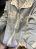 辰衣純美式潮牌碎花雙面穿刺繡字母外套女春秋新款慵懶風寬松休閑夾克女 藍色碎花（雙面穿優(yōu)質版） 常規(guī) XL 曬單實拍圖