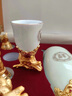 錦呈祥新疆和田玉十二生肖白酒杯套裝創(chuàng)意家用擺件仿古中式酒具 阿富汗白玉-套裝一：酒杯+禮盒 曬單實(shí)拍圖