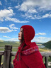 晨陰日系流蘇毛線帽女秋冬天保暖帽子韓版甜美可愛冬季護耳包頭針織帽 紅色 均碼 曬單實拍圖