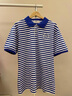 JEEP SPIRIT夏季?；晟婪I(lǐng)短袖t恤男藍白條紋polo衫半袖有領(lǐng)水手服純棉襯衫 藍領(lǐng)短袖 藍舵 男 4XL 曬單實(shí)拍圖
