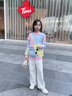 北極絨女童毛衣兒童女秋冬洋氣針織衫2025新款女孩打底衫兒童套頭洋氣潮 嫩粉《不加絨》穿繩 150 （建議身高140cm左右） 曬單實(shí)拍圖