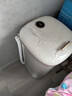小鴨小型半自動(dòng)單桶迷你洗衣機 嬰兒小洗衣機  內衣褲洗衣機  家用宿舍洗襪子神器WPZ4512J 大容量復古白(4.5公斤+藍光升級） 曬單實(shí)拍圖