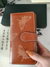 班亞奴真皮錢(qián)包女2025新款錢(qián)夾女士小包大容量手拿包長(cháng)款皮夾卡包送媽媽 棕色-防盜刷 曬單實(shí)拍圖