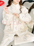 浪莎（LangSha）空氣棉月子服女秋冬季產(chǎn)后加厚夾層純棉哺乳睡衣孕婦家居服春秋款 H3668#小熊 XL 適合130-150斤】 曬單實(shí)拍圖