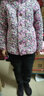 歌班婭冬季駝絨加絨加厚棉襖女三層外穿中老年寬松大碼外套東北媽媽上衣 田園花朵#【柔軟防寒三層加-厚6 4XL 建議120-135斤 曬單實(shí)拍圖