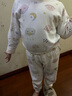 舒貝怡兒童睡衣秋衣秋褲純棉寶寶內(nèi)衣套裝男女家居服嬰兒衣服粉色120CM 曬單實拍圖