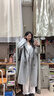 GARNUO高級感灰色呢子大衣女中長款2025秋冬季新款小個子赫本風毛呢外套 灰色【常規(guī)內(nèi)里】 S【80-100斤】 曬單實拍圖