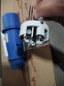 公牛（BULL）16A工业插头连接器 航空插头插座耦合器 大功率  3芯防水工业插头 (公头）GNP-163（Z）蓝色 实拍图
