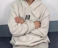 雅鹿重磅連帽衛衣男春秋冬季新款寬松加絨加厚外套男士潮流百搭上衣 HML360白灰色【加絨高品質(zhì)】35 3XL 160-180斤 曬單實(shí)拍圖