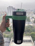 樂(lè )扣樂(lè )扣保溫杯大容量吸管杯男士女生便攜不銹鋼水杯學(xué)生巨無(wú)霸大肚杯子 黑色1200ml 曬單實(shí)拍圖