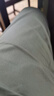 吉普（JEEP）輕奢速干純棉褲夏季薄款透氣休閑褲男士寬松直筒接接工裝九分褲 綠色    3308  【無抽繩】 33 曬單實拍圖