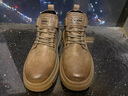 LOUISPRO馬丁靴男加絨2025新款冬季男鞋英倫風(fēng)保暖高幫防滑鞋子男工裝鞋男 棕色【單里】 39 【標準運動(dòng)鞋碼】 曬單實(shí)拍圖