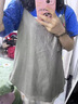 歌朵菲防輻射服孕婦裝吊帶銀纖維內穿衣服正品上班族懷孕期大碼防護服 V領(lǐng)簡(jiǎn)約全銀纖維吊帶【雙層】 XXXL【適合孕前150斤以上】 曬單實(shí)拍圖