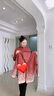 俞兆林（YUZHAOLIN）新中式媽媽春裝針織兩件套中老年女夏裝冰絲短袖T恤國風(fēng)開(kāi)衫外套 灰藍 2XL 建議115-140斤 曬單實(shí)拍圖