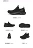 斯凱奇（Skechers）男士綁帶運(yùn)動(dòng)休閑鞋圓頭厚底一腳蹬春夏懶人鞋118076 全黑色/BBK 42 曬單實(shí)拍圖