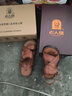 老人頭涼鞋男真皮透氣沙灘鞋戶(hù)外男鞋涼拖兩用男士鞋子 棕色 39 曬單實(shí)拍圖