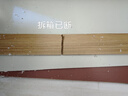 蔓斯菲爾（MSFE） 蔓斯菲爾飄窗儲物柜落地可坐式柜臥室地柜矮柜家用陽(yáng)臺收納置物 【熱銷(xiāo)】橡膠木色100*40*40CM 曬單實(shí)拍圖
