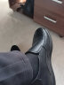 卡帝乐鳄鱼（CARTELO）一脚蹬男士软底真皮商务舒适休闲皮鞋男 6931G 黑色增高 41 实拍图