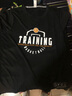 靈虬美式運動(dòng)T恤籃球短袖投籃訓練服上衣速干網(wǎng)眼透氣寬松夏季球衣服 黑色 2XL 曬單實(shí)拍圖